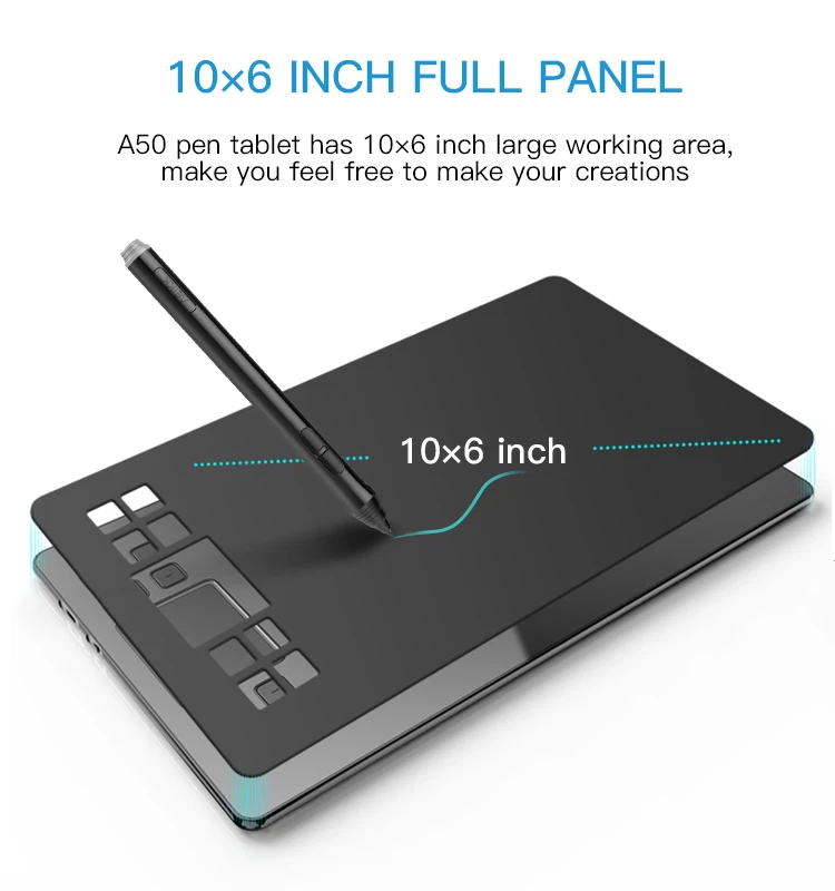 Veikk A50 Usb Paperless Animation Tablet Digital Drawing Tablets