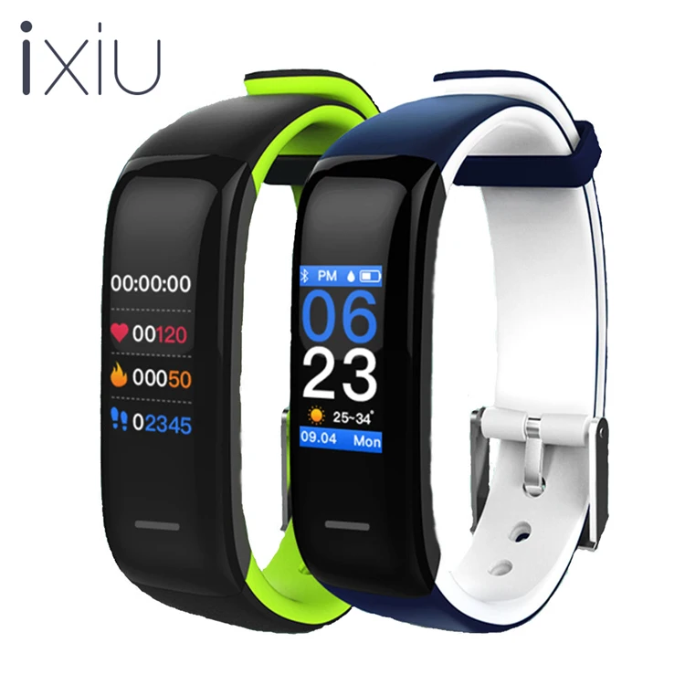 

P1 Plus Color Display Multi-languages fitness rubber band HR silicone custom wrist bands