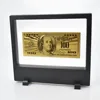 100 Dollar 24K Gold Foil Paper money Banknote With Display case
