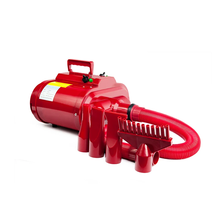 
Fast red professional high velocity blower pet grooming dryer 