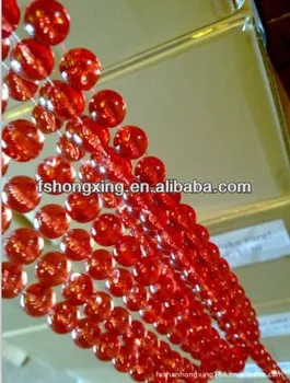 Cb18 Wholesale Luxurious Red Pendant Beaded Curtains Hanging