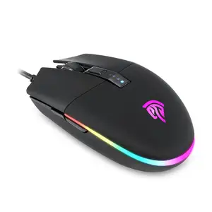 Wired RGB 16.8 Million Color Options 5 Programmable Buttons Gaming Mouse V50