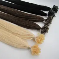 

Wholesale virgin remy cuticle aligned european u tip human hair extensions for hair salon