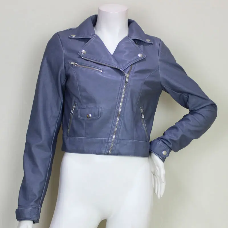 Navy Blue Leather Jacket Womens - Jacket To