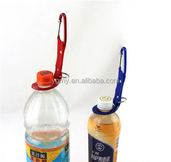 

Water Bottle Buckle Hook Holder Clip Bottle Hanger Carabiner, Coffee/blue/black