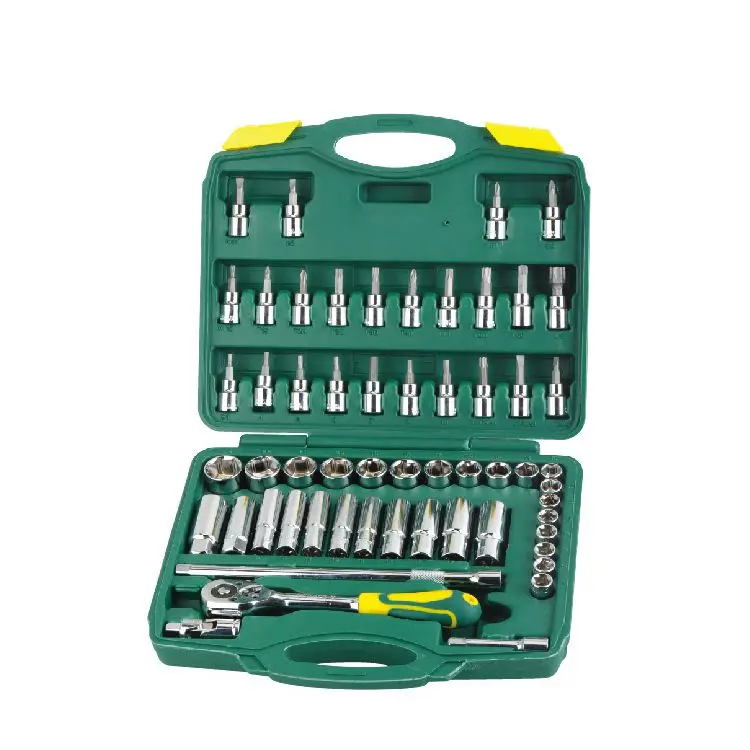 

58PC Portable Hardware Tools for Auto Repair Socket Tool Set, Sliver