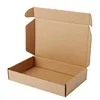 Custom Printed Eco Friendly Brown Kraft Corrugated Cardboard Mailer Packaging Recycled Paper Box For Shipping With Logo