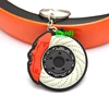Eco- friendly PVC keychain, 3D plastic keyring, silicone key chain with your own logo