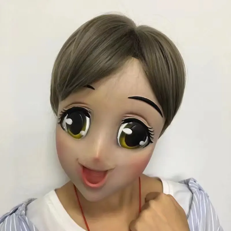 
Molezu Realistic Halloween Party Fancy Girl Full Face Latex Mask Full Head Adult Sexy Props for Festival Parties Manufacturer 