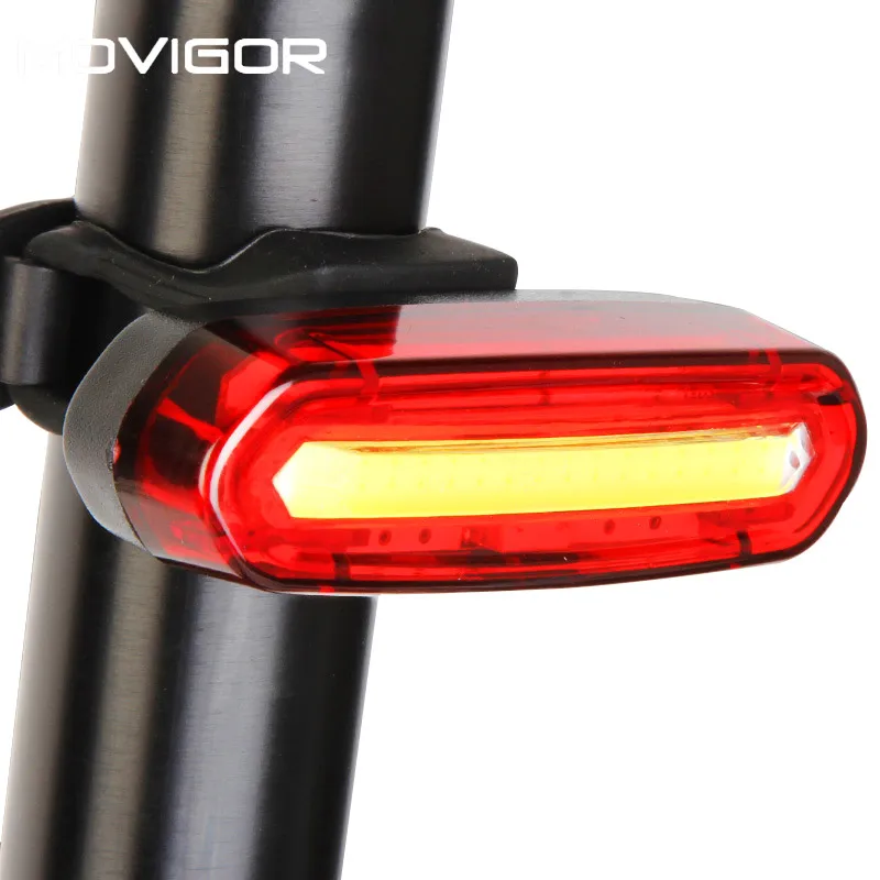 

120Lumens USB Rechargeable Bicycle Rear Light Cycling LED Taillight Waterproof MTB Road Bike Tail Light Back Lamp for Bicycle, Red / white