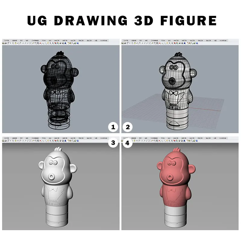  Silicone travel bottles ug drawing 3D figure