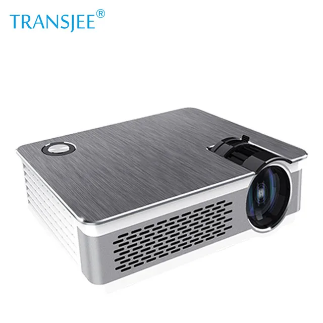 

Newest Transjee A5600 Wifi lcd projector 3800lumens Home entertainment Projector led beamer hd Native 1080P 4k football projecto, Silver/black