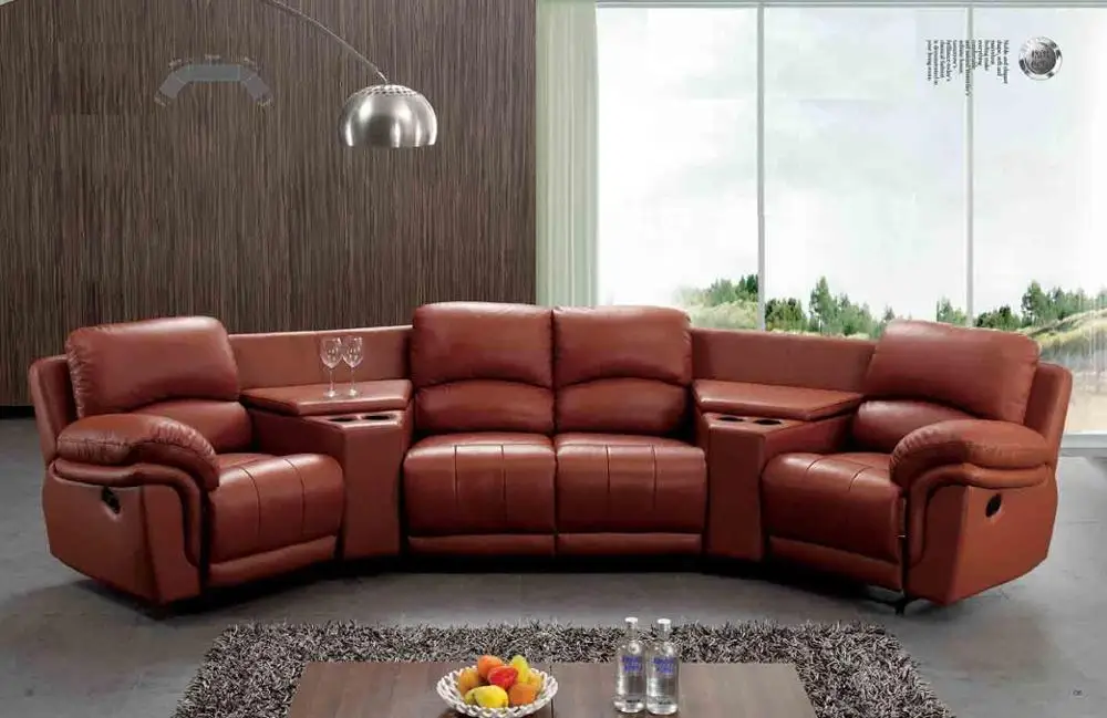 
Italy Genuine Leather Recline VIP Home Cinema Sofa Theater Sofa LS608 