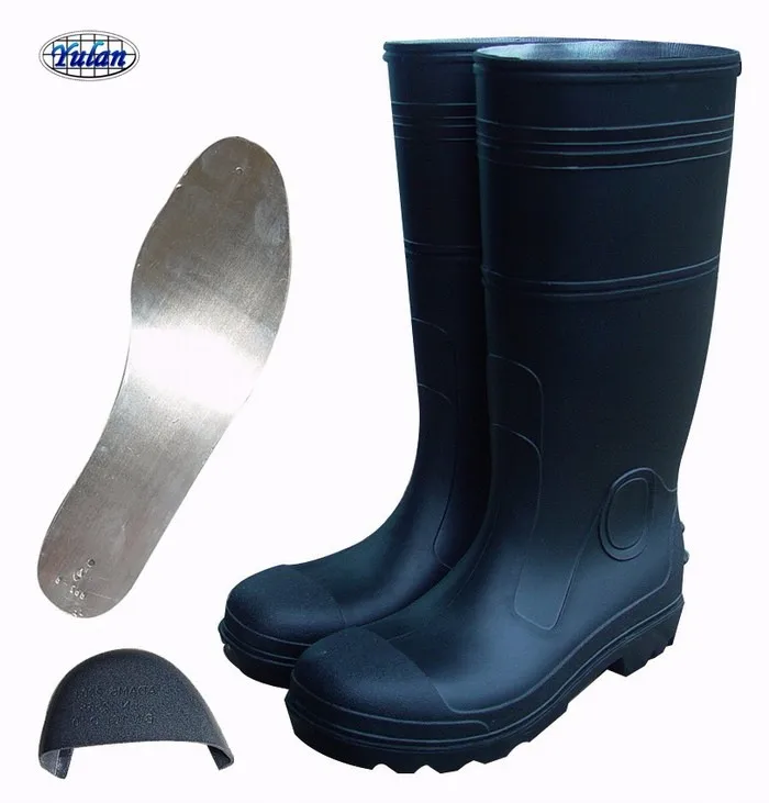 Botas De Lluvia De Pvc Para Hombre,Calzado Resistente,Puntera De Acero,Color  Negro Liso,Ce - Buy Botas De Lluvia Para Hombre,Botas De Lluvia Negras,Botas  De Lluvia De Pvc Product on Alibaba.com