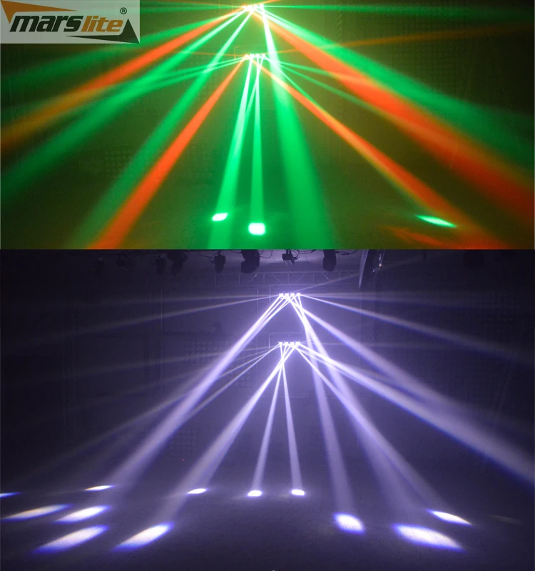 Marslite-escáner Led De Escenario,Quad Roller,4 Unidades,10w,Rgbw,4 En ...