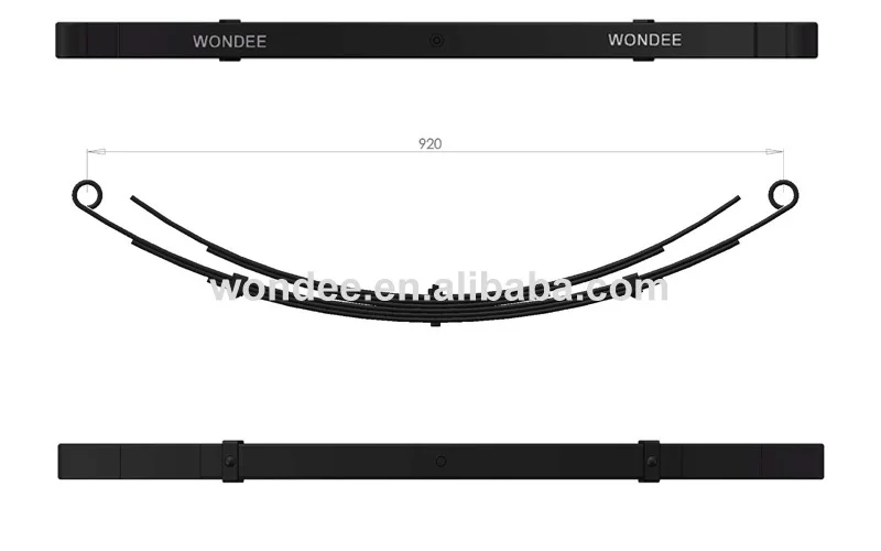 45x6 Small Size Conventional Suspension Boat Trailer Leaf Spring Buy