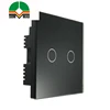 use in hotel New style home touch power wireless wall switch Two line LED wall touch switch 8gang light switch