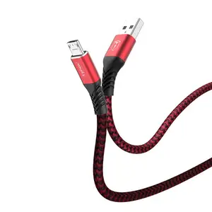 2019 high quality 2.4A Fast Aluminium alloy+Woven Fabric Mobile Phone USB Charging Data Cable For MFi   Phone Cable