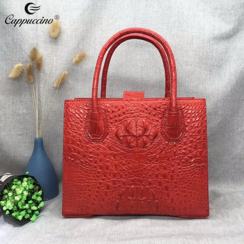 

New designer Fashion exotic real crocodile skin tote bags luxury handbags for women