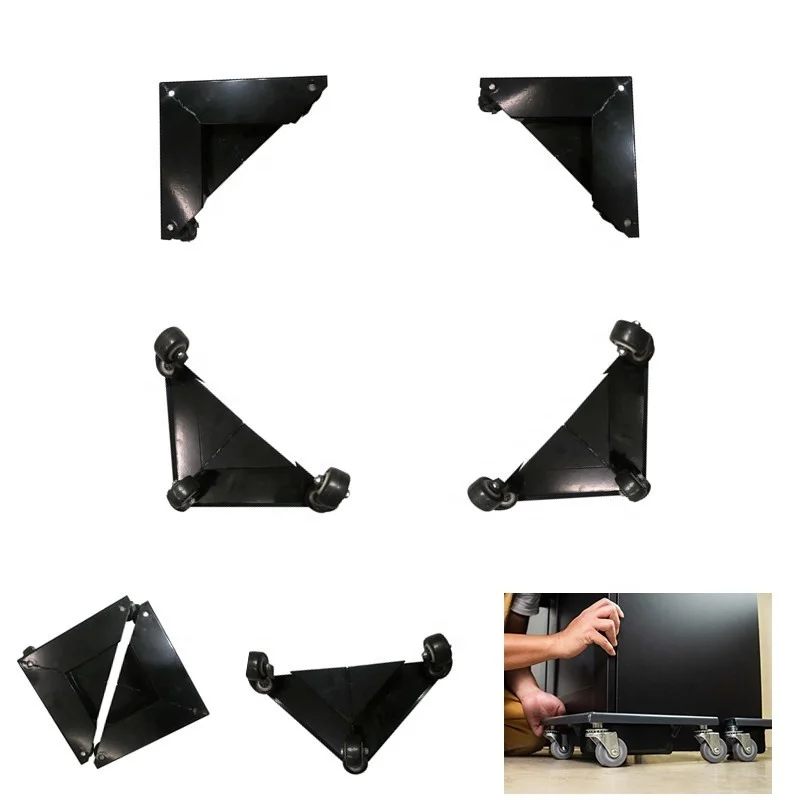 
2019 New Product Cabinet Corner Mover Dolly/Three Wheel Furniture Dolly/Triangle Steel Furniture Mover Dolly 
