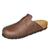 Cheap Precision Comfortable Design Leather Clogs Women
