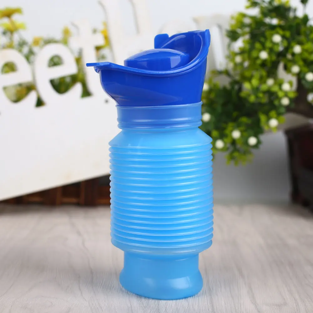 Kids Boy Girl Portable Urinal Outdoor Vehicular Potty Bottle 750ml Blue
