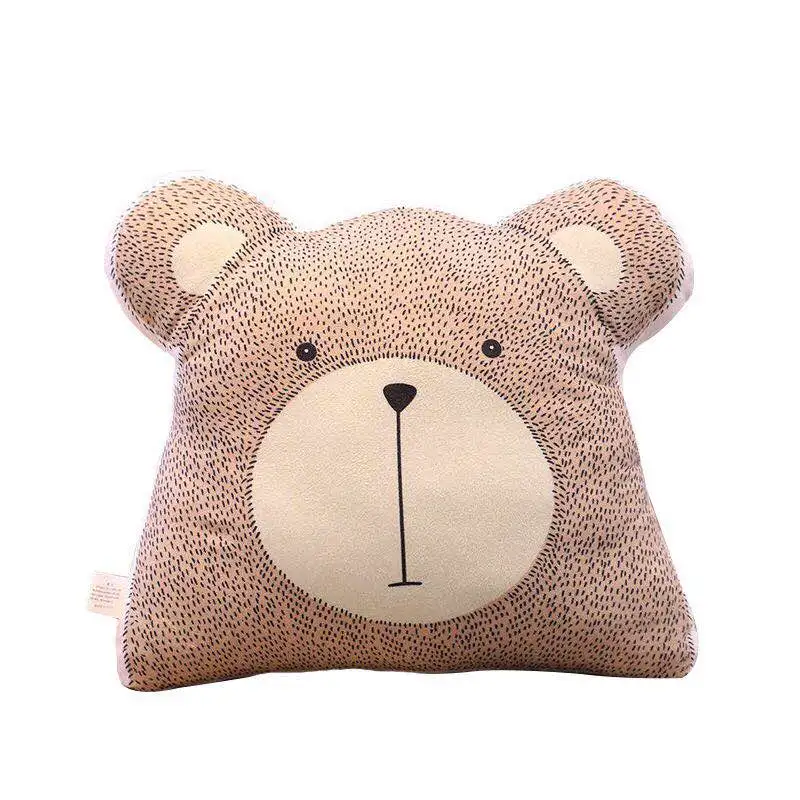 

Free shipping Korea Nordic style bunny fox bear animal cuddly pillow plush toy Different animal household furnishing decoration, Customized colour