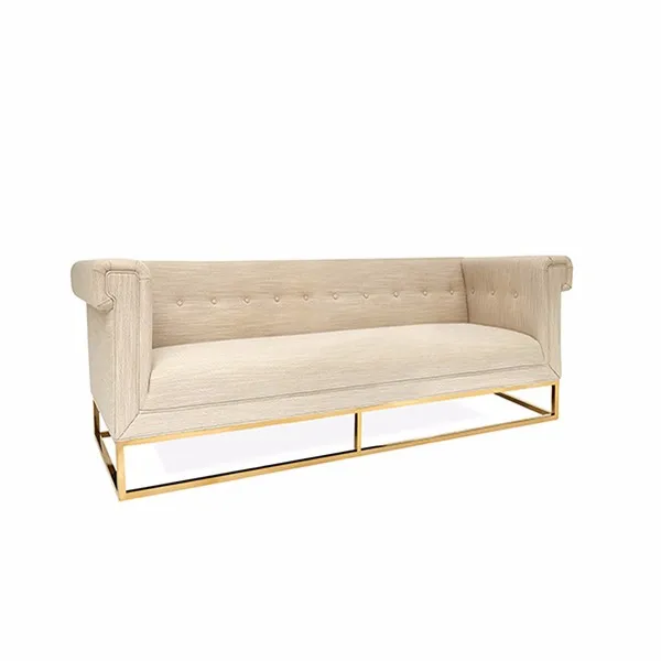 Stainless Steel Gold Frame Modern Fabric Sofa For Living Room Buy