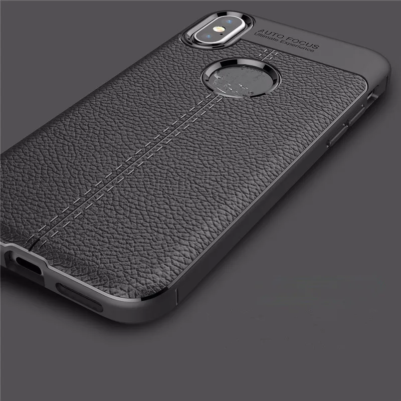 2017 New Design Carbon Fiber Lichee Pattern for iphone X Soft TPU Case for iphone 8