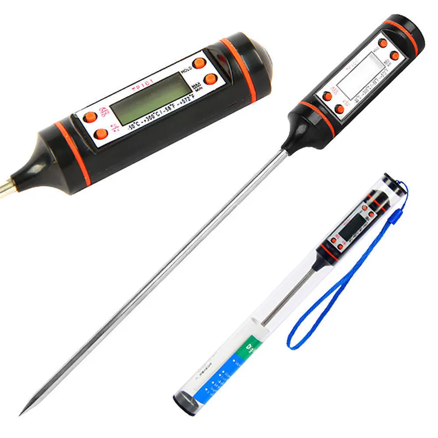 

Electronic Digital Meat Thermometer Cooking Food Kitchen BBQ Probe Water Milk Oil Liquid Oven Thermometer Digital TP101