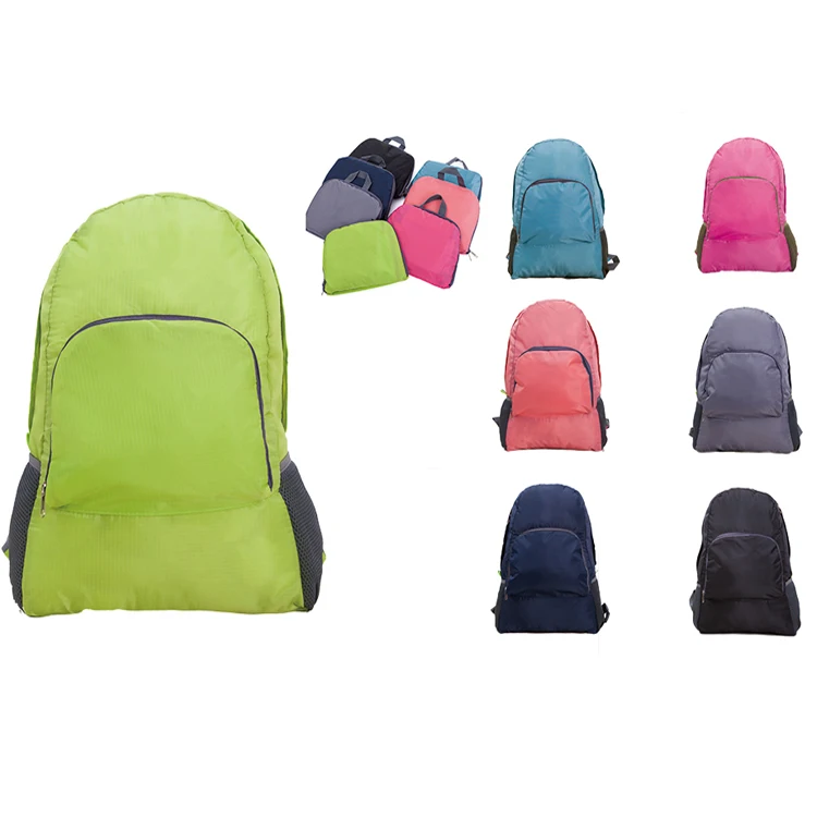 

Lightweight waterproof nylon foldable school backpack bag
