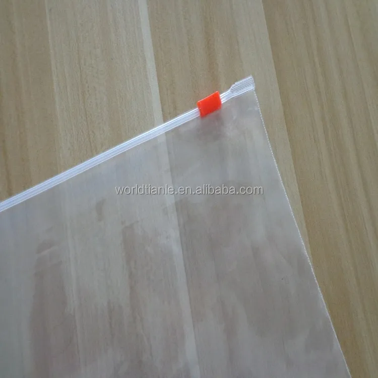 Plastic Zippered Envelope Ziplock Waterproof Pp Bags Seamless Slider