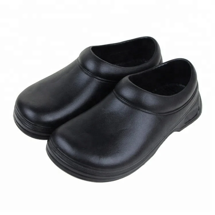 

CF7002 Itec crew kitchen chef safety clog antiskid shoes WAKO, Black