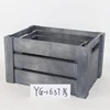 Set of 3 Country Rustic Finishing Wood Storage Crate, wooden box