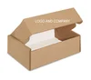 Custom white color print 3mm B flute corrugated paper Tab Lock carton boxes