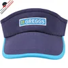 custom reflective trim golf visor