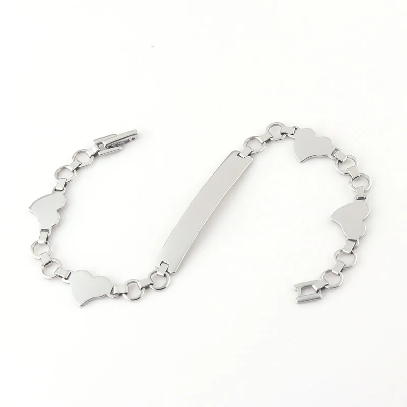 Free Sample Wholesale Custom Engraved Stainless Steel Bracelet Blanks