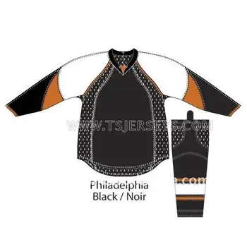 black hockey practice jersey