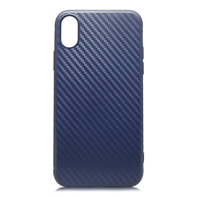 

Plastic phone case with Carbon Fiber Pattern for iPhoneX/XS