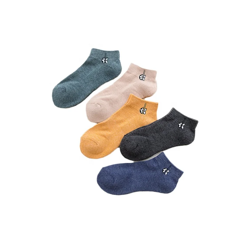

Young girls tube school socks fashionable sweat cute cotton with letter Women ankle socks, As picture