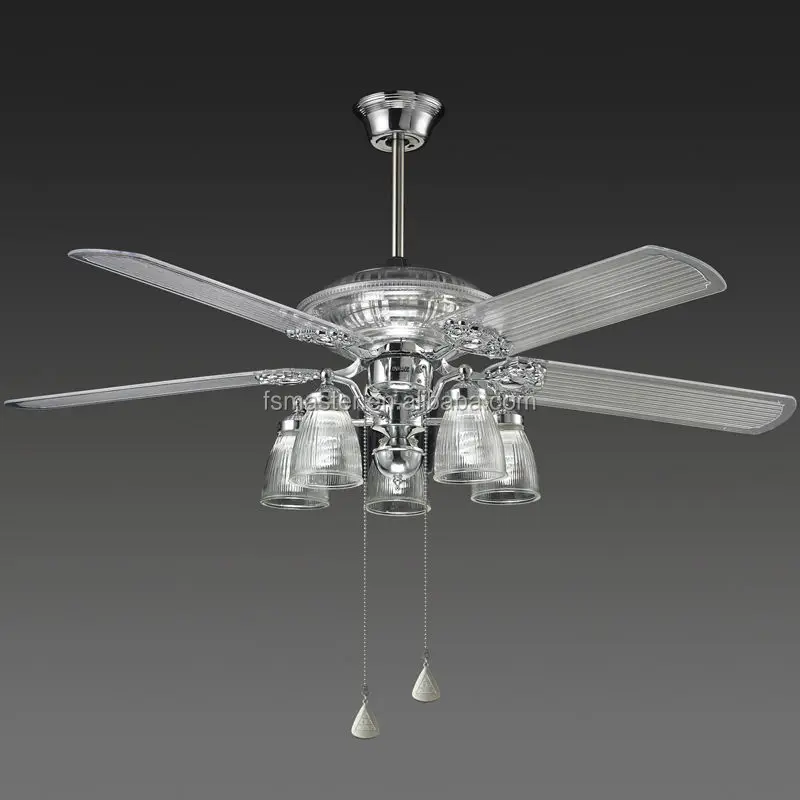 Acrylic Blades Hanging Fan Natural Wind Ceiling With Light Hanging Fan Natural Wind Ceiling