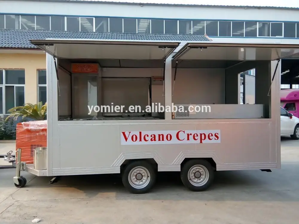 Customized Mobile Food Catering Truck/crepe Food Cart/pancake Trailer