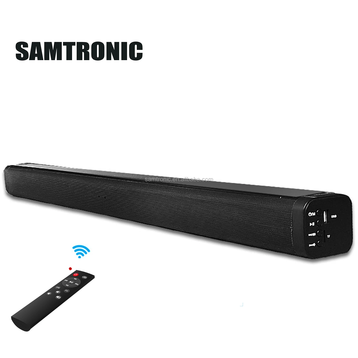 

Samtronic Small Sound bar, 27'' Flat Screen TV wireless soundbar Home Theatre Surround Sound System SM-2112