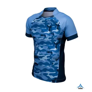 Custom Design Camo Printing Rugby Shirt 