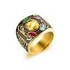 Movie Avengers Thanos Stainless Steel Zircon Ring