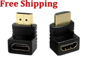 90 DEGREE RIGHT ANGLE ANGLED or 270 HDMI CABLE ADAPTER Female to Male CONNECTOR