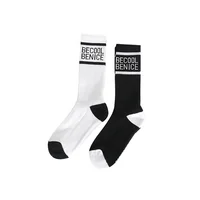 

Simple Design Custom Cotton Socks Letter Crew Adult Socks Unisex