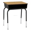 light oak cheap rectangle modern adjustable height school desk