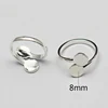 Beadsnice adjustable copper pad finger setting ring base for jewelry making ID 30271
