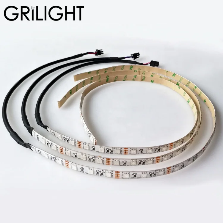 GRILIGHT 12V grb 4 pin MOLEX JST TE connector cable custom length led strip